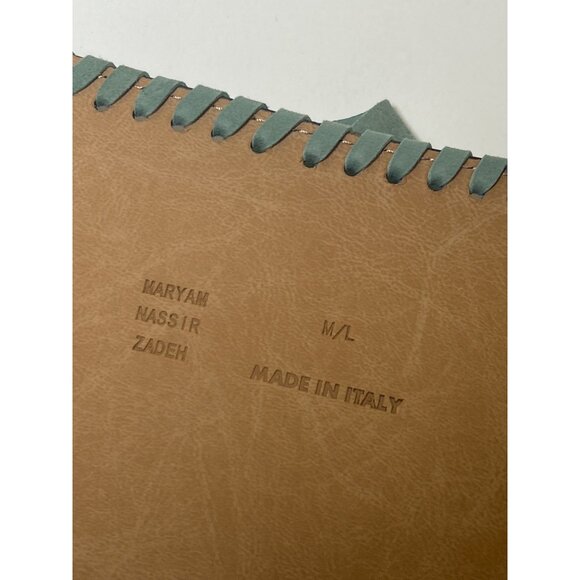 Maryam Nassir Zadeh Tierra Belt Navy/Anise Size Medium/Large NWT - Picture 7 of 7